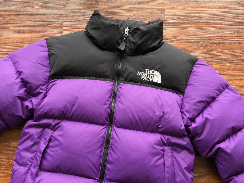 Jaqueta The north face puffer preta & roxa