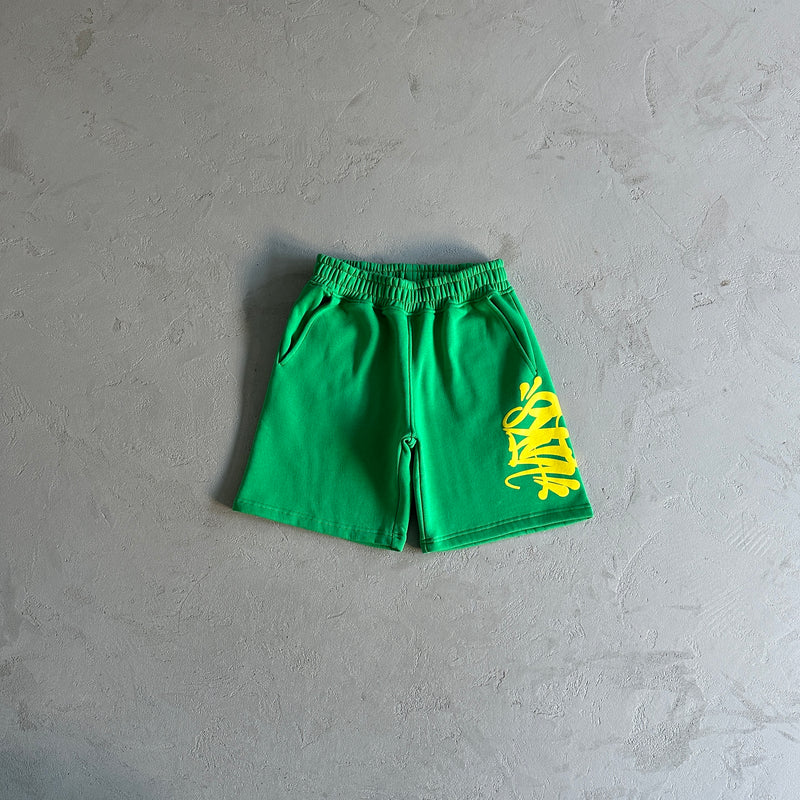 Conjunto Synaworld verde/amarelo