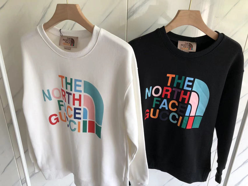 Moletom the north face x Gucci white