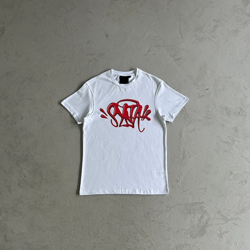 Camiseta Synaworld chrome tee-white red