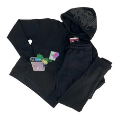 Conjunto tracksuit Synaworld preto