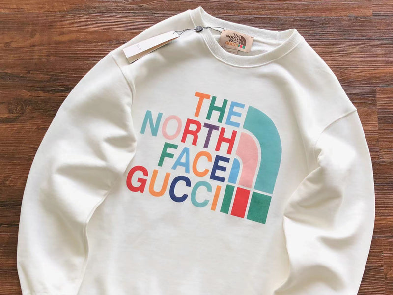 Moletom the north face x Gucci white