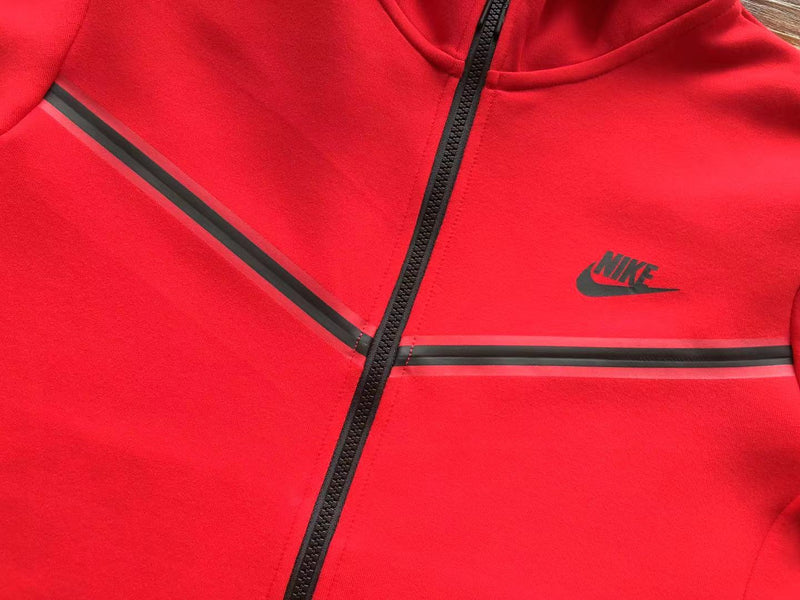 Conjunto Nike tech fleece vermelho