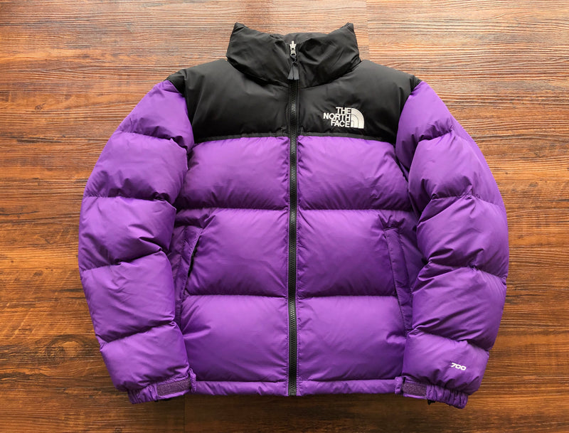 Jaqueta The north face puffer preta & roxa