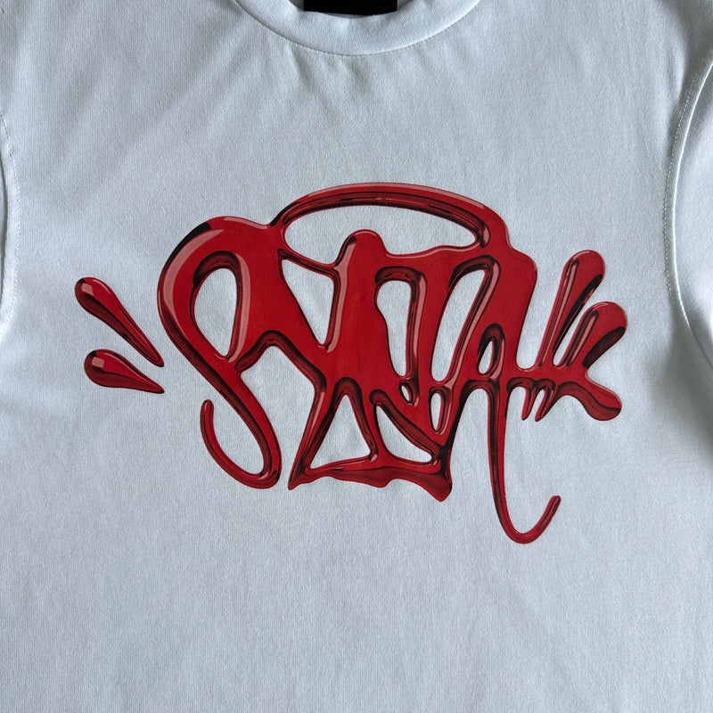 Camiseta Synaworld chrome tee-white red