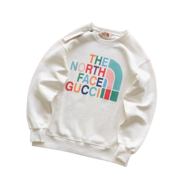 Moletom the north face x Gucci white