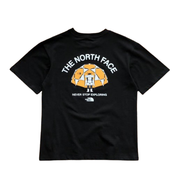 Camiseta The north face never stop exploring preta