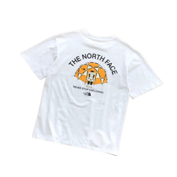 Camiseta The north face never stop exploring branca