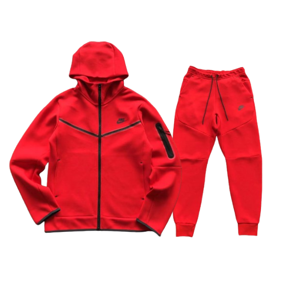 Conjunto Nike tech fleece vermelho