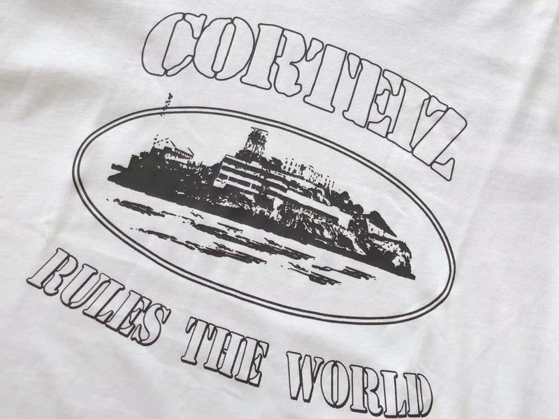 Camiseta Corteiz bules the world branca