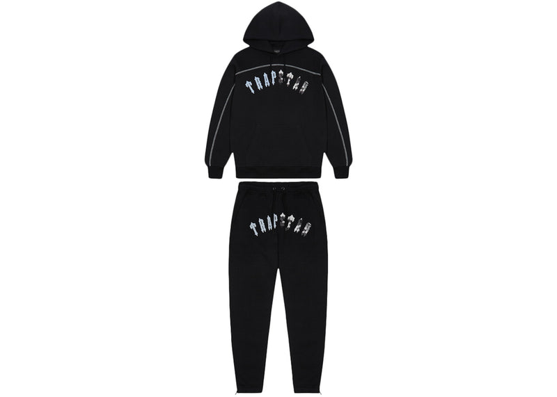 Conjunto TrapStar Irongate chenille tracksuit preto