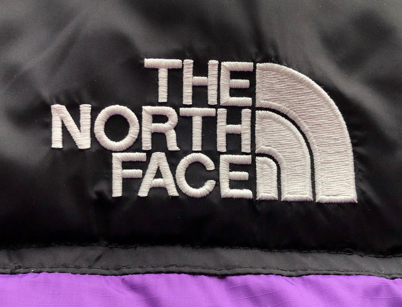 Jaqueta The north face puffer preta & roxa