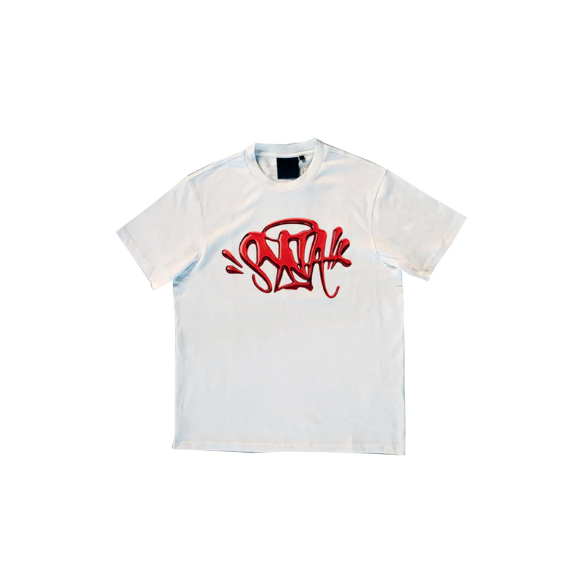 Camiseta Synaworld chrome tee-white red