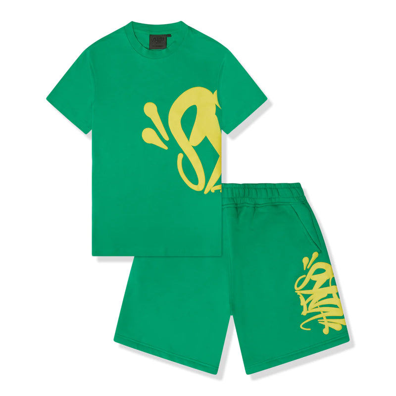 Conjunto Synaworld verde/amarelo